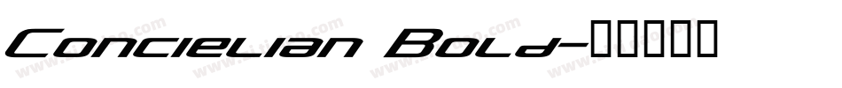 Concielian Bold字体转换
